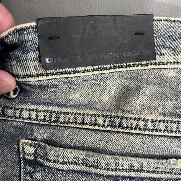 NWT -Diesel Black Gold Women’s Distressed Slim Skinny Jeans - Made in Italy - 28 - Picture 8 of 11